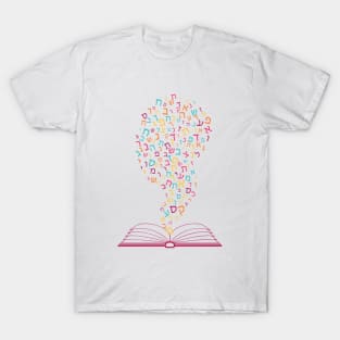 Jewish education. Torah reading. All letters of Hebrew alphabet, Jewish ABC pattern T-Shirt